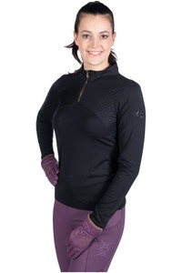2023 HKM Womens Arctic Bay Long Sleeve Functional Shirt 14268 - Black